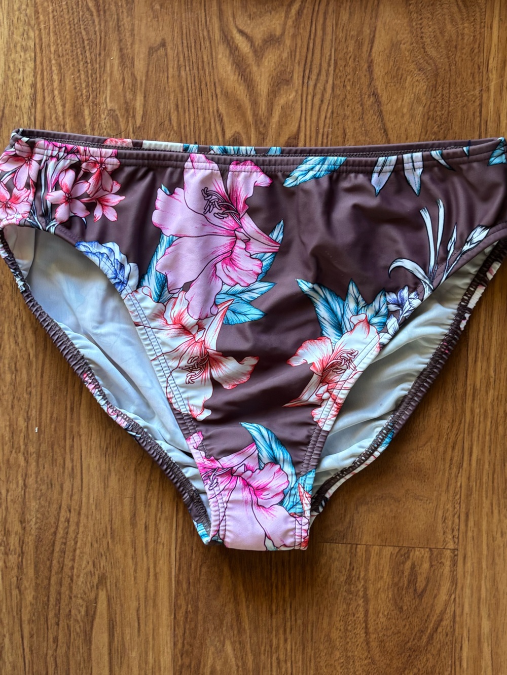 VENUS Floral Halter Two Piece Swimsuit in Plum - Picture 3 of 4